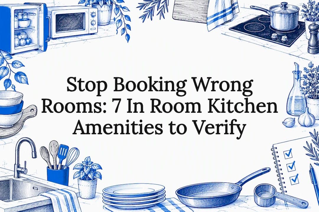 Stop Booking Wrong Rooms: 7 In Room Kitchen Amenities to Verify
