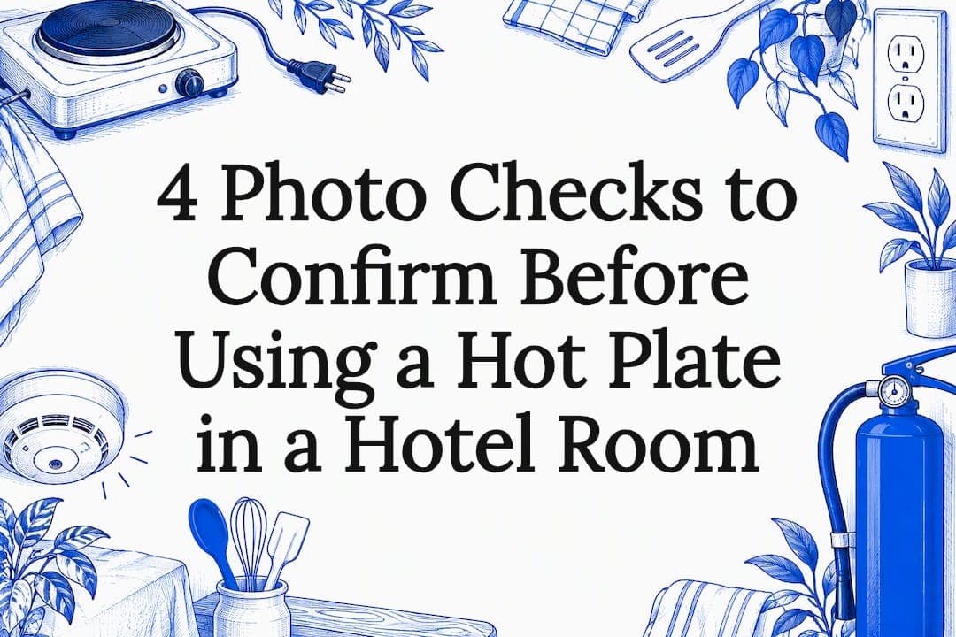 4 Photo Checks to Confirm Before Using a Hot Plate in a Hotel Room