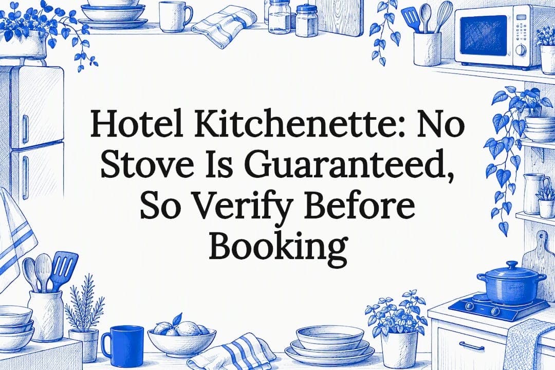 Hotel Kitchenette: No Stove Is Guaranteed, So Verify Before Booking