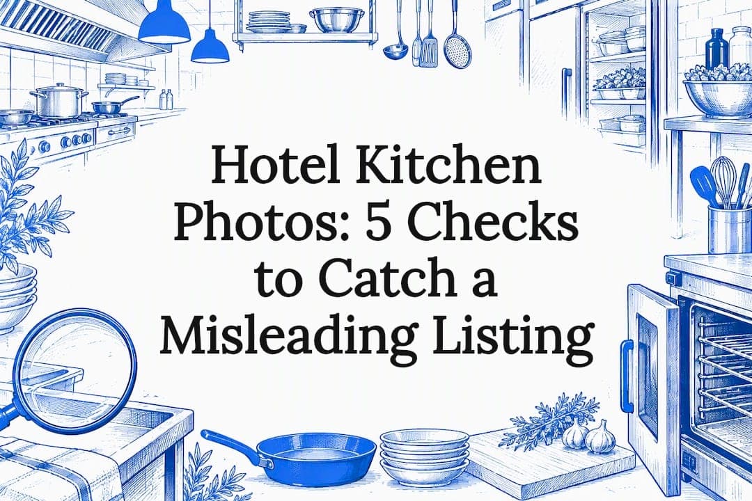 Hotel Kitchen Photos: 5 Checks to Catch a Misleading Listing