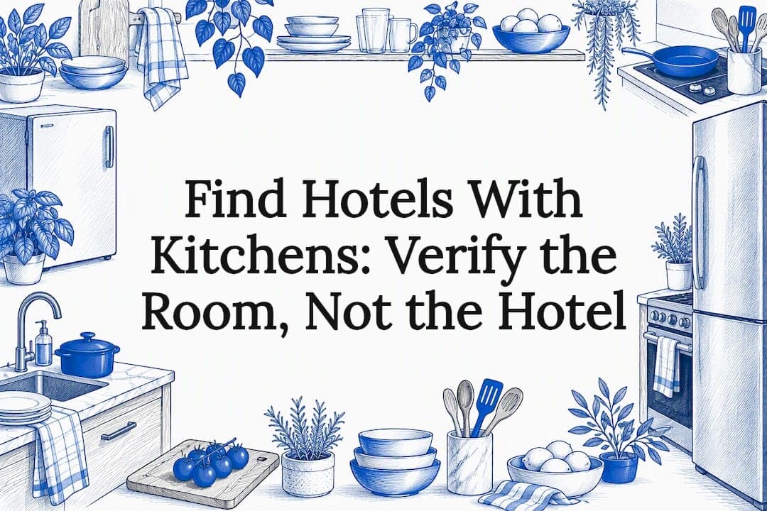 Find Hotels With Kitchens: Verify the Room, Not the Hotel