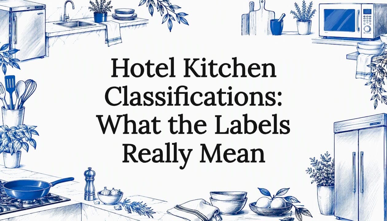Hotel Kitchen Classifications: What the Labels Really Mean